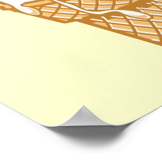 retro-ijskegel poster (Hoek)