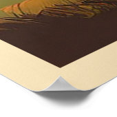 Retro IJslands Avontuur IJsland Poster (Hoek)