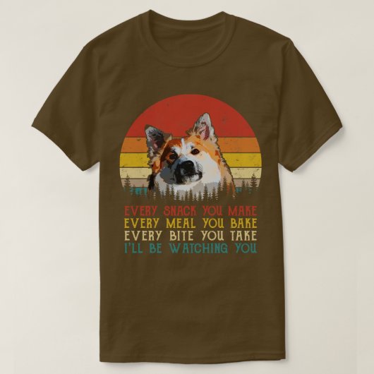 Retro IJslandse herdershond Elke Snack die je ooit T-shirt (Design voorkant)