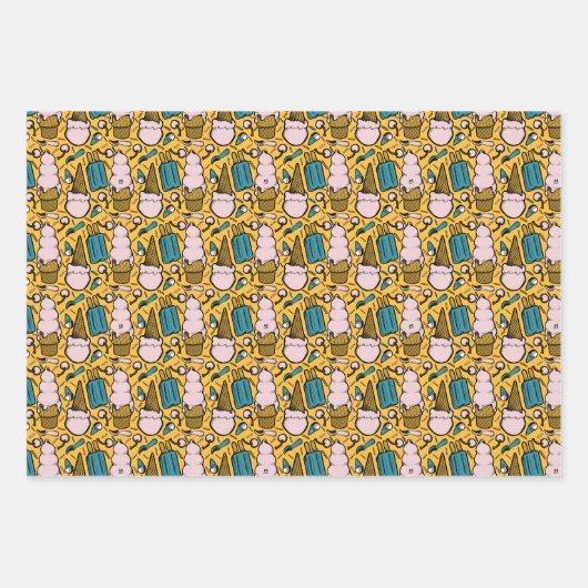 Retro-ijsnevelaars Inpakpapier Vel (Voorkant 2)