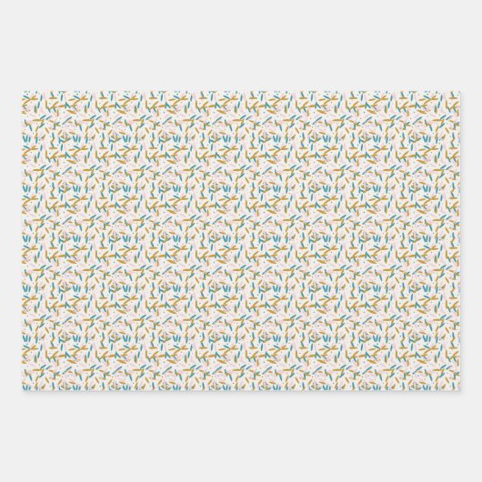 Retro-ijsnevelaars Inpakpapier Vel (Voorkant)