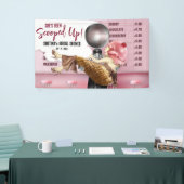 Retro ijssalon opgerold spandoek (Beurs)