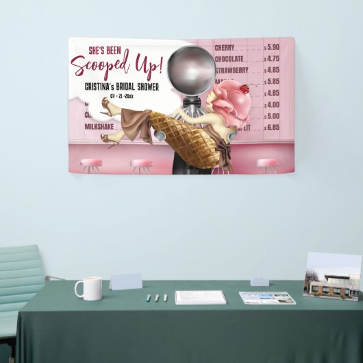 Retro Ijszaak Gescoord Spandoek (Beurs)