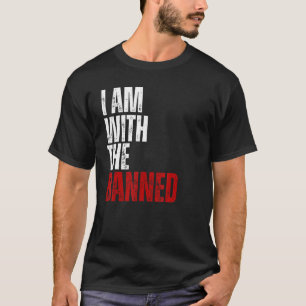 Retro Ik ben bij de verboden boeken boekenwurm T-shirt