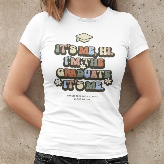 Retro Ik ben de Afstuderen, ik ben het Afstuderen T-shirt