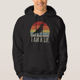 retro ik ben een leugen Shirt vogel zijn niet ech