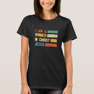 Retro Ik ben een winnaar van Jezus Savior Christi T-shirt