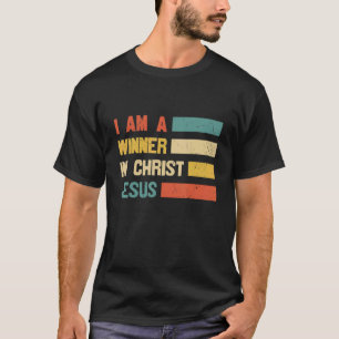 Retro Ik ben een winnaar van Jezus Savior Christi T-shirt