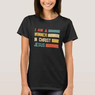 Retro Ik ben een winnaar van Jezus Savior Christi T-shirt
