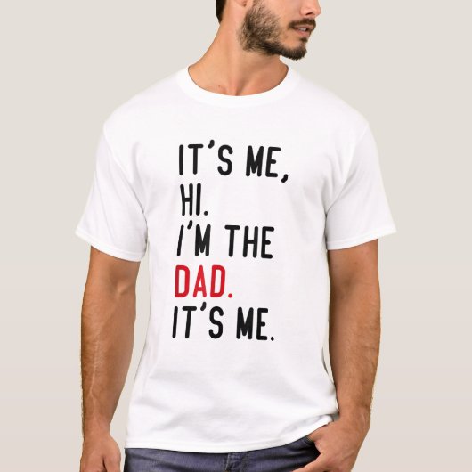Retro Ik ben het Hoi Ik ben de vader Ik ben het T-shirt (Voorkant)