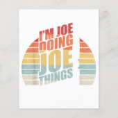  Retro Ik ben Joe Doing Joe Things (Achterkant)