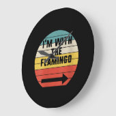 Retro ik ben met de Flamingo | Flamingo Grote Klok (Hoek)