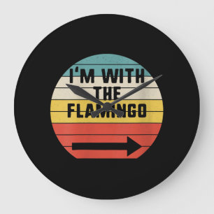 Retro ik ben met de Flamingo Flamingo Grote Klok