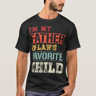 Retro Ik Ben Mijn Schoonvaders Favoriete Kind Zoon T-shirt