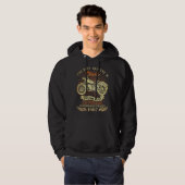 Retro Ik ben niet Oud Ik ben klassieke motorfiets Hoodie (Voorkant volledig)