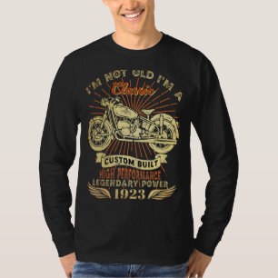Retro Ik ben niet Oud Ik ben klassieke motorfiets T-shirt