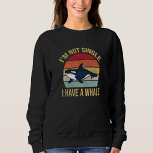 Retro Ik Ben Niet Single Ik Heb Een Walvis Vintage Trui