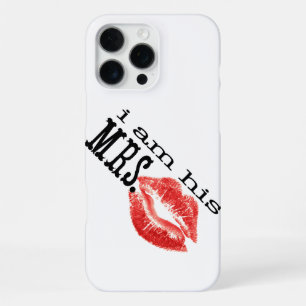 Retro Ik ben zijn mevrouw Rode Lippen iPhone 16 Pro Max Hoesje