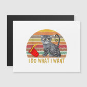  Retro ik doe wat ik wil dat mijn zwarte kattendek (Voorkant / Achterkant)