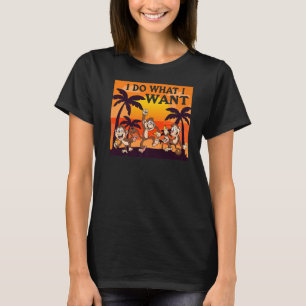 Retro ik doe wat ik wil, grappige aap, Dierenvrien T-shirt