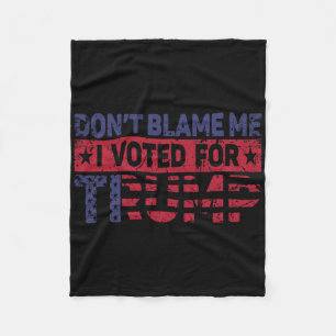 Retro Ik Geef Mij Niet De Schuld Ik Heb Op Trump G Fleece Deken