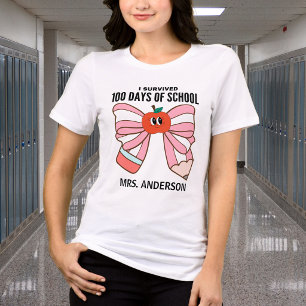 Retro Ik heb 100 dagen school overleefd Tri-Blend Shirt