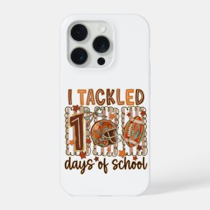 Retro Ik Heb 100 Dagen School Voetbal Design Getac iPhone 15 Pro Case