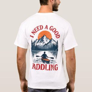 Retro Ik Heb Een Goede Paddletocht Nodig Kayakken  T-shirt