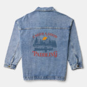 Retro Ik heb een goede paddling nodig Kayaking Kay Denim Jacket (Achterkant)
