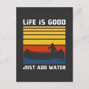 Retro Ik heb een goede paddling nodig Kayaking Kay Feestdagenkaart