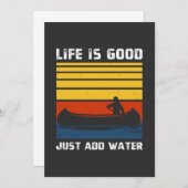 Retro Ik heb een goede paddling nodig Kayaking Kay Kaart (Voorkant / Achterkant)