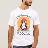 Retro Ik heb een goede paddling nodig Kayaking Kay T-shirt (Voorkant)