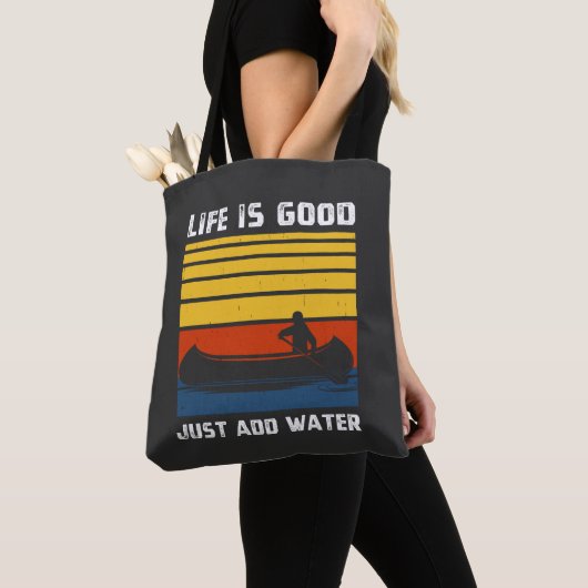 Retro Ik heb een goede paddling nodig Kayaking Kay Tote Bag (Dichtbij)