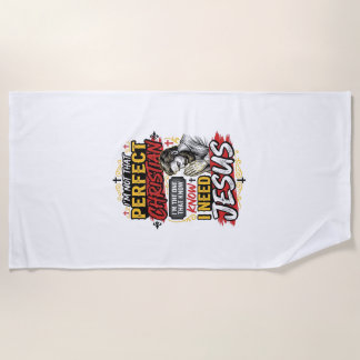 Retro 'Ik heb Jezus nodig' christelijk T-shirt ont Strandlaken