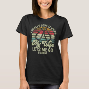 Retro ik hou er echt van als mijn vrouw me in de s t-shirt