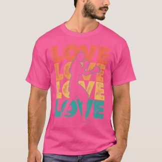 Retro Ik hou van Boksen Thema Graphic Design Boxer T-shirt