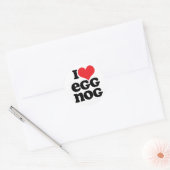 Retro Ik hou van Eggnog Stickers (Envelop)