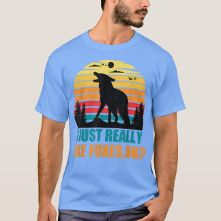 Retro Ik hou van Foes OK Cute Fo L T-shirt