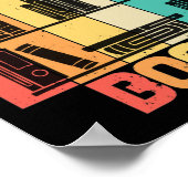  retro Ik las verboden boeken voor boekenoverboeki Poster (Hoek)