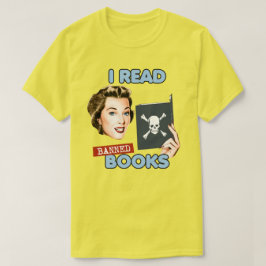 Retro Ik lees verboden boeken T-shirt
