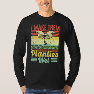 Retro  ik maak ze planten Natte Plant Garde T-shirt