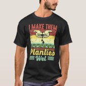 Retro  ik maak ze planten Natte Plant Garde T-shirt (Voorkant)