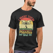 Retro  ik maak ze Planties Natte Funny Plant T-shirt (Voorkant)