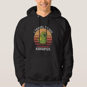 Retro Ik reis naar Kakapos Kakapos Anim te zien Hoodie