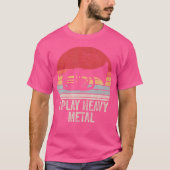  Retro Ik Speel Heavy Metal Shirt Funny Tuba (Voorkant)