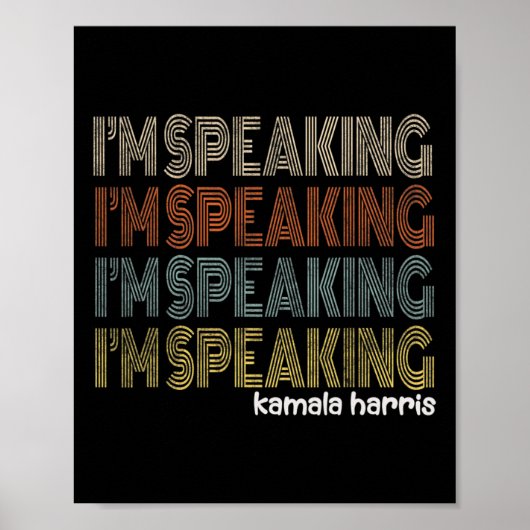 Retro Ik spreek Kamala Harris Joe Biden 2020 Gi Poster (Voorkant)