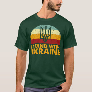 Retro Ik sta in Oekraïne T-shirt