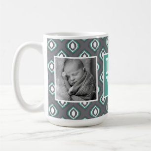 Retro Ikat Tribal Patroon   HOUD met foto's Koffiemok