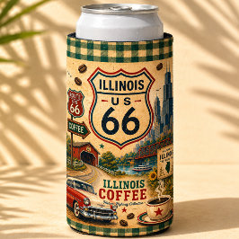 Retro Illinois Route 66 Cafe Americana Seltzer Blikjeskoeler