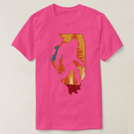 Retro  Illinois T-shirt (Design voorkant)